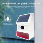 PE-523 Solarbetriebene kabellose Blitzsirene mit Ton und Licht – Bild 6