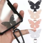 Befestigungsdichtung für Handy-Lanyard aus Metall mit Schmetterlingsmotiv – Bild 2