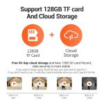 ESCAM QF518 5MP Smart WiFi IP-Kamera, unterstützt KI-Humanoid-Erkennung / automatische Verfolgung / Dual-Light-Nachtsicht / Cloud-Speicher / Zwei-Wege-Audio / TF-Karte, EU Plug, US Plug, UK Plug, AU Plug – Bild 12