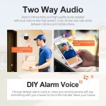 ESCAM QF518 5MP Smart WiFi IP-Kamera, unterstützt KI-Humanoid-Erkennung / automatische Verfolgung / Dual-Light-Nachtsicht / Cloud-Speicher / Zwei-Wege-Audio / TF-Karte, EU Plug, US Plug, UK Plug, AU Plug – Bild 16