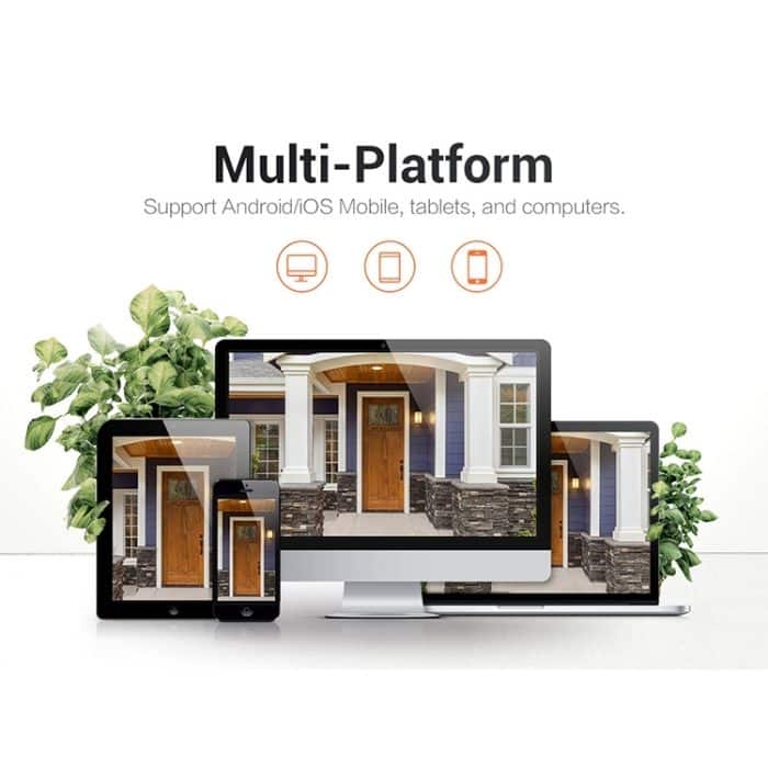 ESCAM QF518 5MP Smart WiFi IP-Kamera, unterstützt KI-Humanoid-Erkennung / automatische Verfolgung / Dual-Light-Nachtsicht / Cloud-Speicher / Zwei-Wege-Audio / TF-Karte, EU Plug, US Plug, UK Plug, AU Plug – Bild 9