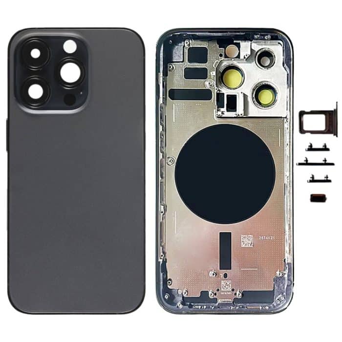 Für iPhone 14 Pro Akku-Rückabdeckung mit Seitentasten und Kartenfach, US Version, China Version, CE EU Version – Bild 1