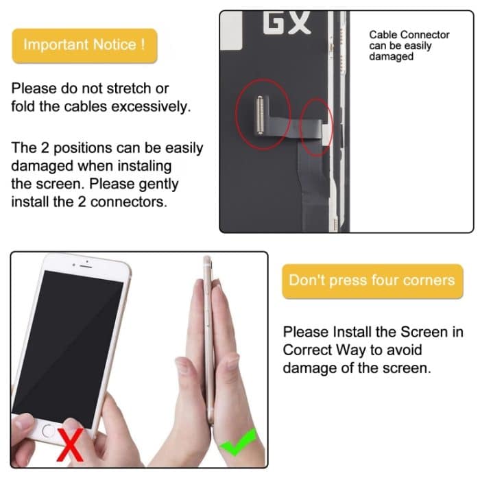 GX OLED-LCD-Bildschirm mit vollständiger Digitizer-Baugruppe, For iPhone 13 Pro Hard, For iPhone 14 Hard, For iPhone 14 Plus Soft, For iPhone 14 Pro Hard – Bild 11