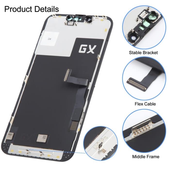 GX OLED-LCD-Bildschirm mit vollständiger Digitizer-Baugruppe, For iPhone 13 Pro Hard, For iPhone 14 Hard, For iPhone 14 Plus Soft, For iPhone 14 Pro Hard – Bild 3