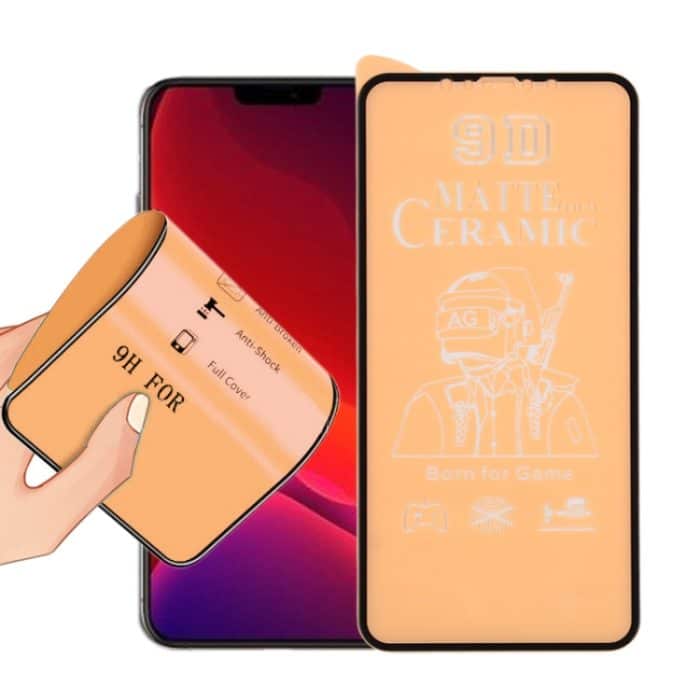 EDA00695601.jpg 9D-Vollbild-Vollkleber-Mattkeramikfolie, For iPhone 12 mini, For iPhone 12 / 12 Pro, For iPhone 12 Pro Max – Bild 1