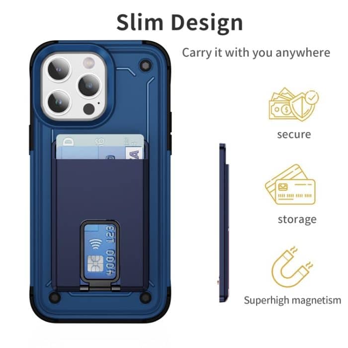 Skin Feel MagSafe magnetische Telefonkartenhülle mit Halterung – Bild 3