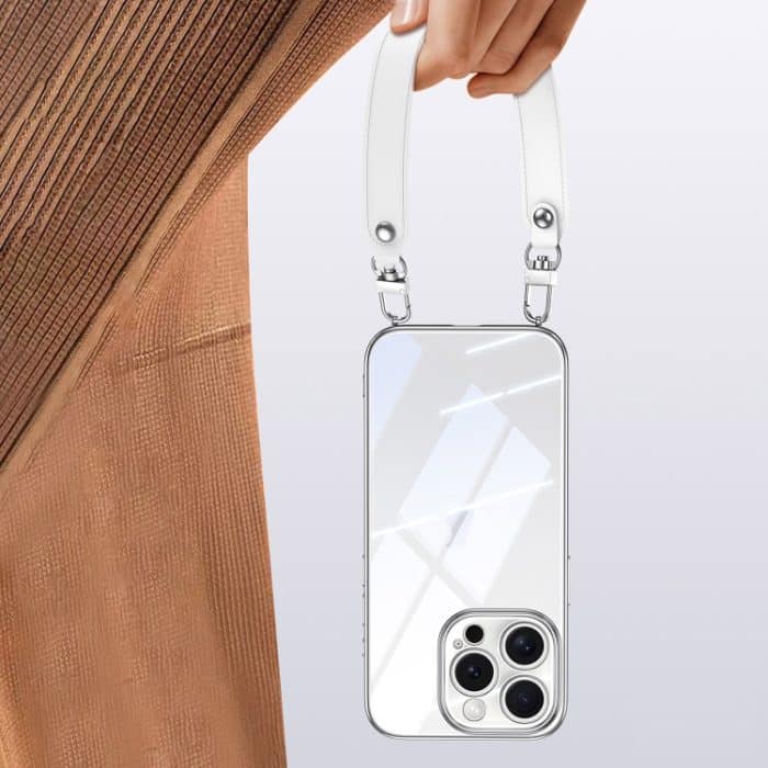 SULADA – Galvanisierte, transparente TPU-Telefonhülle mit weichem Rahmen und Handschlaufe, For iPhone 16 Pro Max, For iPhone 16 Pro, For iPhone 16 Plus, For iPhone 16, For iPhone 15 Pro Max, For iPhone 15 Pro, For iPhone 15, For iPhone 14 – Bild 8