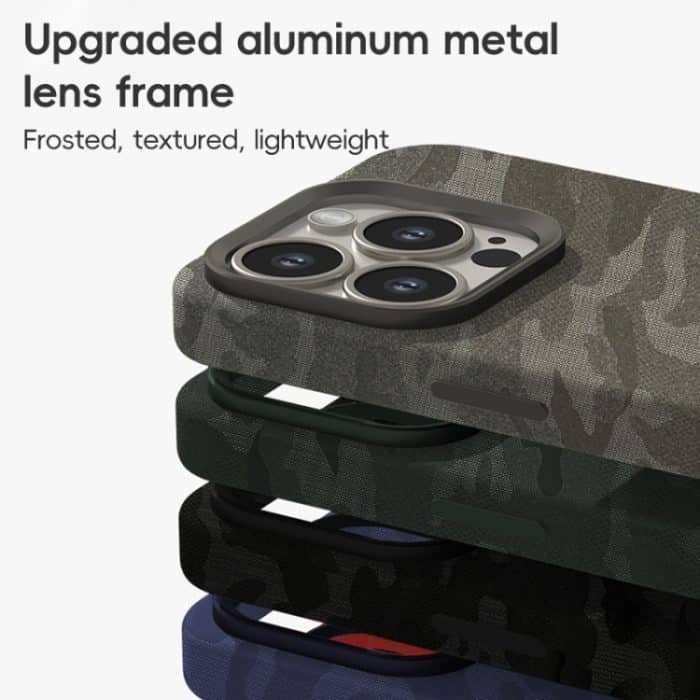 Camouflage Ice Feel Texture PU Hybrid PC Handyhülle, For iPhone 15 Pro Max, For iPhone 15 Pro – Bild 3