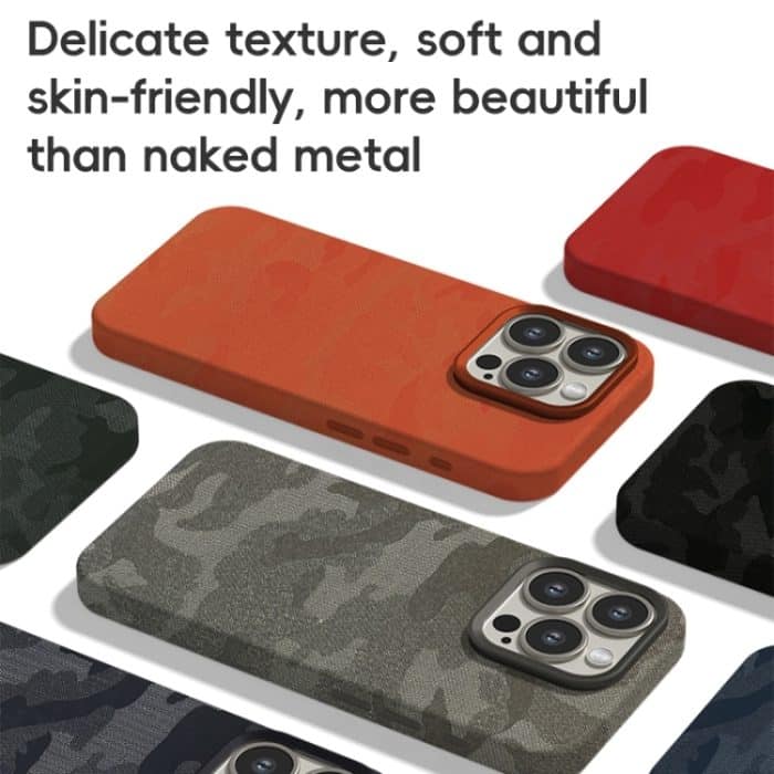 Camouflage Ice Feel Texture PU Hybrid PC Handyhülle, For iPhone 13, For iPhone 12 – Bild 4