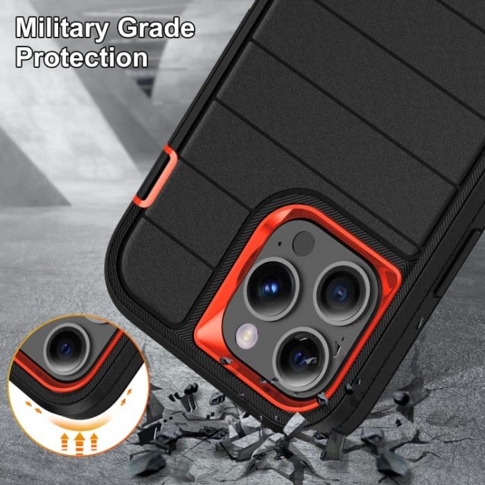 Defender Gen2 Robuste PC + Silikon-Telefonhülle mit Halterung, For iPhone 14 Pro, For iPhone 14 Pro Max, For iPhone 13 Pro Max – Bild 7