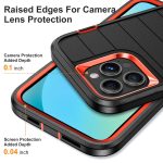 Defender Gen2 Robuste PC + Silikon-Telefonhülle mit Halterung, For iPhone 13 Pro, For iPhone 13, For iPhone 12 – Bild 5