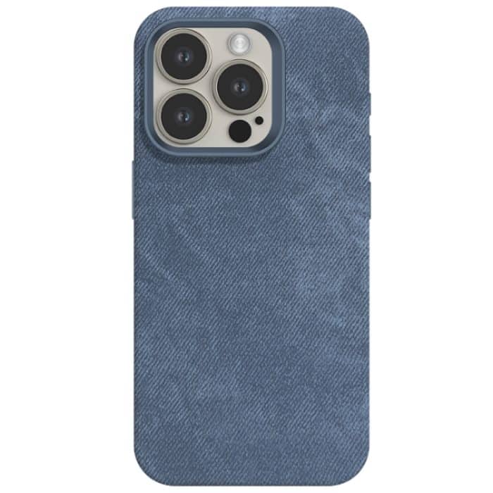 Skin Feel Denim Leder MagSafe Telefonhülle, For iPhone 15 Pro Max, For iPhone 15 Pro – Bild 7