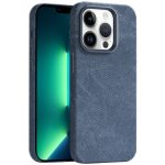 Skin Feel Denim Leder MagSafe Telefonhülle, For iPhone 13 Pro Max, For iPhone 13 Pro