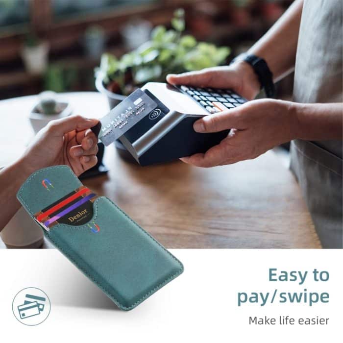 Denior V12 MagSafe magnetische PU-Kartenhülle für Telefon – Bild 5