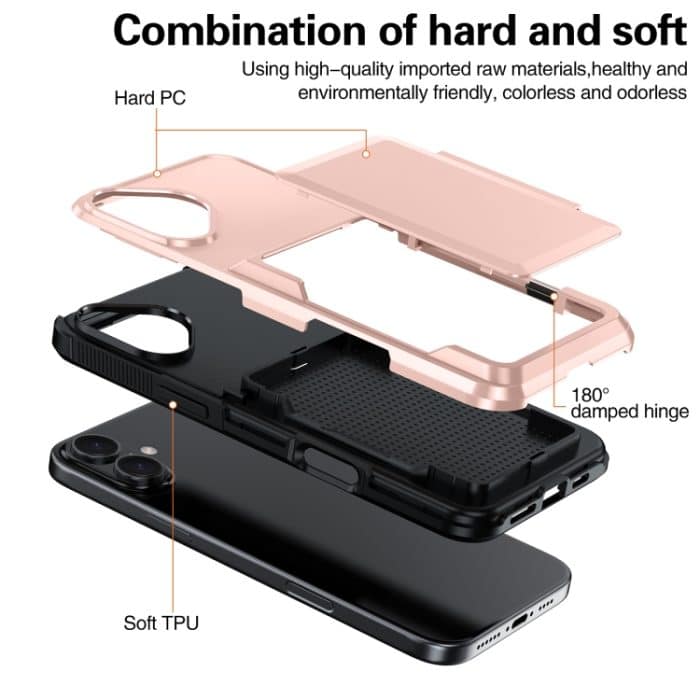 Handyhülle mit Kartenfach, For iPhone 16 Pro Max, For iPhone 16 Pro, For iPhone 16 Plus, For iPhone 16 – Bild 7