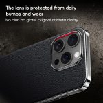 Galvanisierte PC-Telefonhülle aus Rindsleder der ersten Schicht, For iPhone 15 Pro, For iPhone 15, For iPhone 14, For iPhone 14 Pro – Bild 6