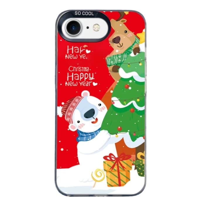 EDA007024809A.jpg Weihnachtsserie PC-Telefonhülle mit vollständigem Muster, For iPhone 7 / 8 / SE 2020 2022 – Bild 1
