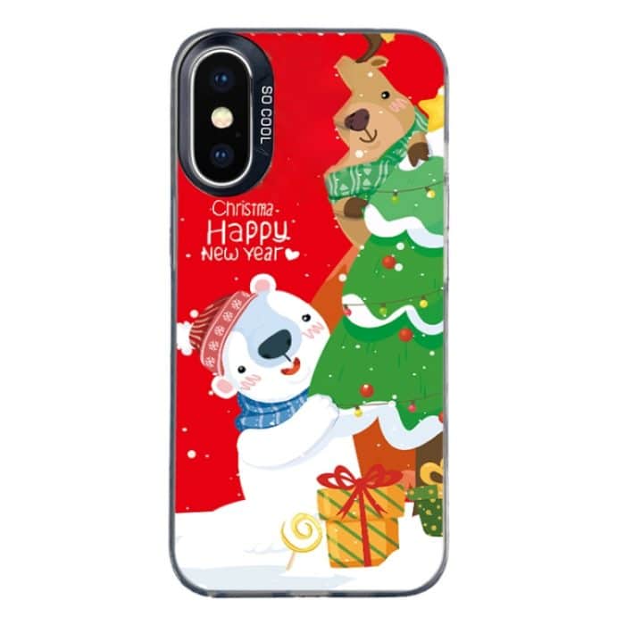 Weihnachtsserie PC-Telefonhülle mit vollständigem Muster, For iPhone XS Max – Bild 1
