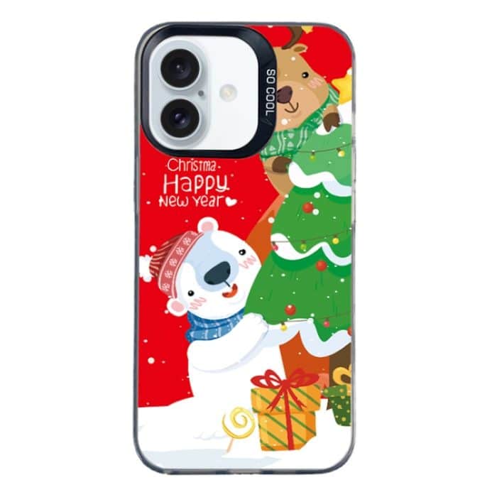 EDA007024825A.jpg Weihnachtsserie PC-Telefonhülle mit vollständigem Muster, For iPhone 16 Plus – Bild 1