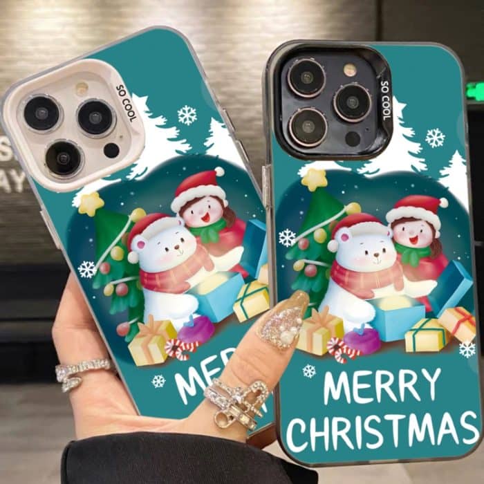 Weihnachtsserie PC-Telefonhülle mit vollständigem Muster, For iPhone 15 – Bild 5