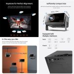 AUN A003 Pro 1920 x 1080P 350 Lumen Tragbarer Heimkino-LED-HD-Digitalprojektor, US Plug, UK Plug, EU Plug – Bild 5