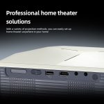 AUN A004 Pro 1920 x 1080P 9000 Lumen Android 9.0 Tragbarer LCD-Projektor, US Plug, UK Plug, EU Plug, AU Plug – Bild 14