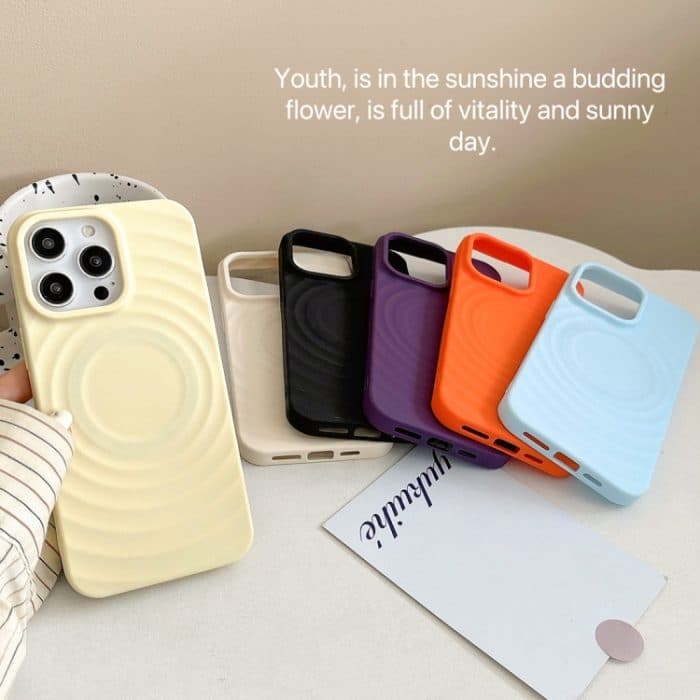 Frosted Wave Texture MagSafe Magnetische TPU-Telefonhülle, For iPhone 13 Pro Max, For iPhone 13 Pro, For iPhone 13, For iPhone 12 – Bild 3