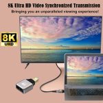 8K 60Hz Mini-DisplayPort-Stecker auf DisplayPort-Buchse-Adapter DP-Konverter – Bild 5