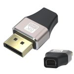 8K 60Hz DisplayPort Stecker auf Mini DisplayPort Buchse Adapter DP Konverter