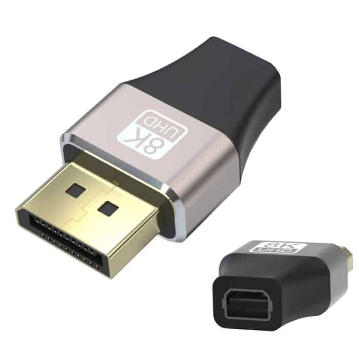 8K 60Hz DisplayPort Stecker auf Mini DisplayPort Buchse Adapter DP Konverter – Bild 1