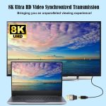 8K 60Hz DisplayPort Stecker auf Mini DisplayPort Buchse Adapter DP Konverter – Bild 5