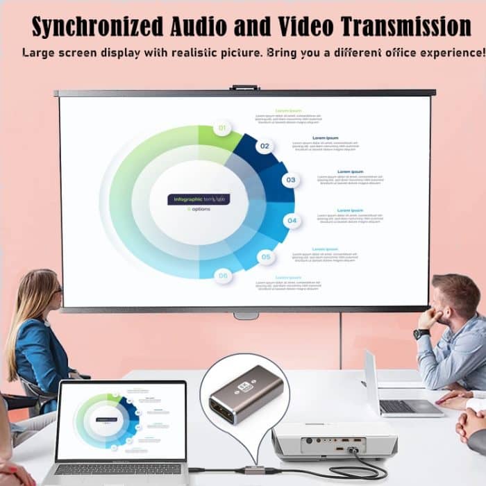 8K Ultra DP-Adapter, Stecker auf Buchse – Bild 5