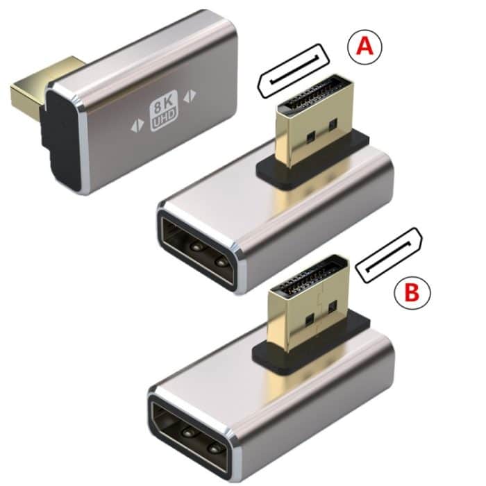 8K PD1.4-Adapterkonverter von Displayport-Stecker auf Displayport-Buchse, A, B – Bild 3