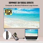 8K PD1.4-Adapterkonverter von Displayport-Stecker auf Displayport-Buchse, A, B – Bild 5