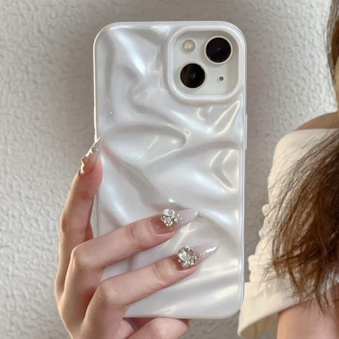 TPU-Telefonhülle mit galvanischer Wasserwellen-Lackierung, For iPhone 15 Plus, For iPhone 15 – Bild 2