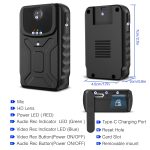 860B 1080P 140 Grad Weitwinkel tragbare tragbare Minikamera – Bild 3