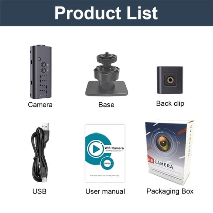 WK13 720P Smart Remote Wifi Kamera unterstützt Infrarot-Nachtsicht – Bild 11