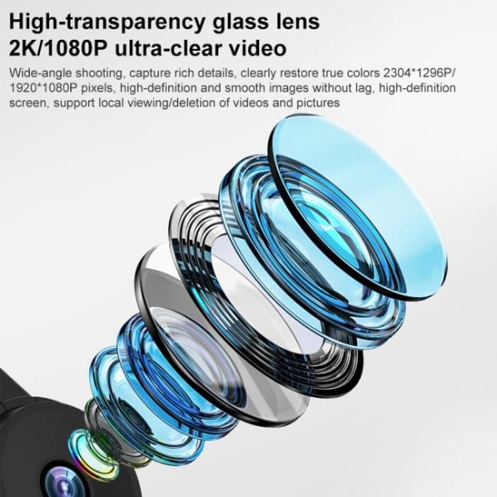 V2 170-Grad-Weitwinkel 2K High-Definition-Reiserecorder – Bild 5