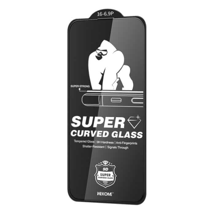 EDA007079001.jpg WK WTP-091 King Kong 6D gebogene HD-Hartglasfolie, For iPhone 16 Pro Max, For iPhone 16 Pro, For iPhone 16 Plus / 15 Plus, For iPhone 16 / 15 – Bild 1