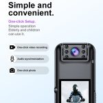 A82 IR-Nachtsicht-Drehobjektiv 2K HD-Video-WiFi-Recorder mit Rückclip, A82 – Bild 6