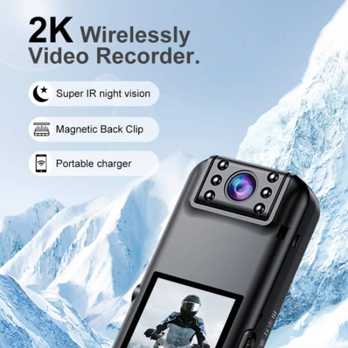 A82 IR-Nachtsicht-Drehobjektiv 2K HD-Video-WiFi-Recorder mit Rückclip, A82 – Bild 7