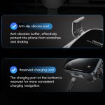 WEKOME WA-S58 K-Captain Schwerkrafthalterung für Auto-Luftauslass aus Metall, WA-S58 (Silver), WA-S58 (Black) – Bild 5