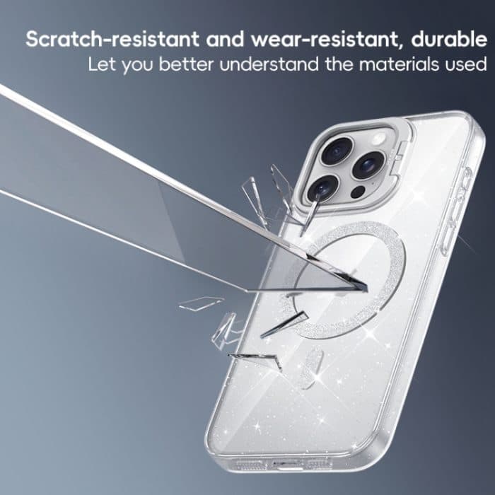 Shiny Shield MagSafe Objektivhalter-Telefonhülle, For iPhone 16 Pro Max, For iPhone 16 Pro, For iPhone 16, For iPhone 15 Pro Max – Bild 6