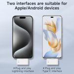 SX88 1 TX + 2 RX Intelligente Rauschunterdrückung Lavalier-Funkmikrofon, Type-C, 8 Pin – Bild 4