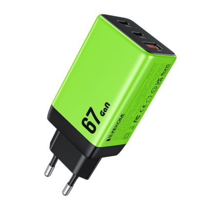 WK WP-U157 67 W USB-C / Typ-Cx2, USB-GaN-Schnellladegerät, EU Plug, UK Plug