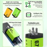 WK WP-U157 67 W USB-C / Typ-Cx2, USB-GaN-Schnellladegerät, EU Plug, UK Plug – Bild 4