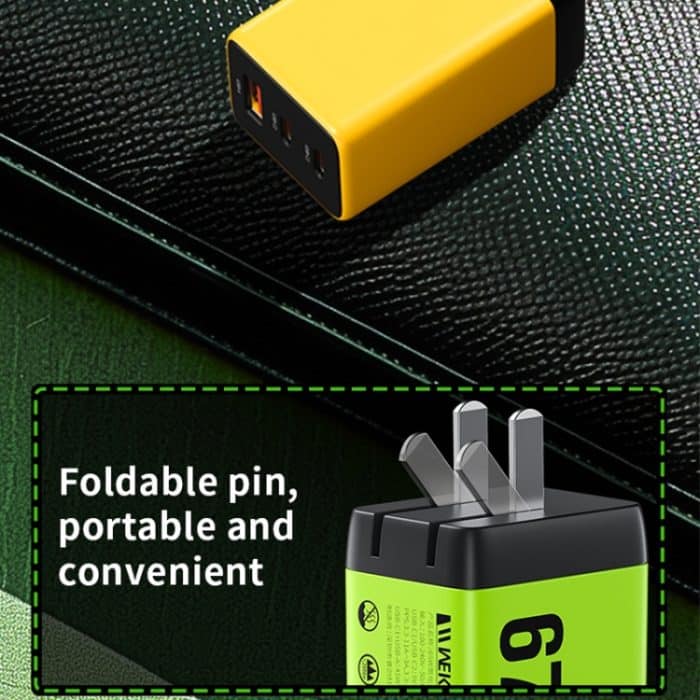 WK WP-U157 67 W USB-C / Typ-Cx2, USB-GaN-Schnellladegerät, EU Plug, UK Plug – Bild 8