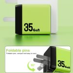 WK WP-U36 35 W USB-C / Typ-C, USB GaN Schnellladegerät, EU Plug, UK Plug – Bild 7