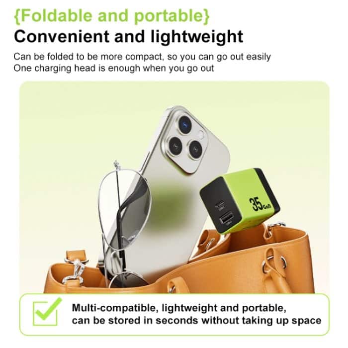 WK WP-U36 35 W USB-C / Typ-C, USB GaN Schnellladegerät, EU Plug, UK Plug – Bild 8