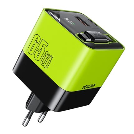 WK WP-U39 65 W USB-C / Typ-C, USB GaN Schnellladegerät mit 80 cm Typ-C Kabel, EU Plug, US Plug